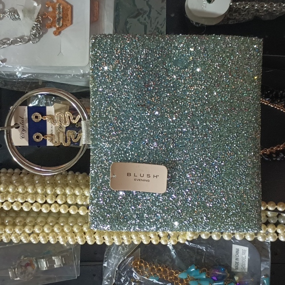 🆕 Gemmarose Blush evening Lt Blue/silver bag